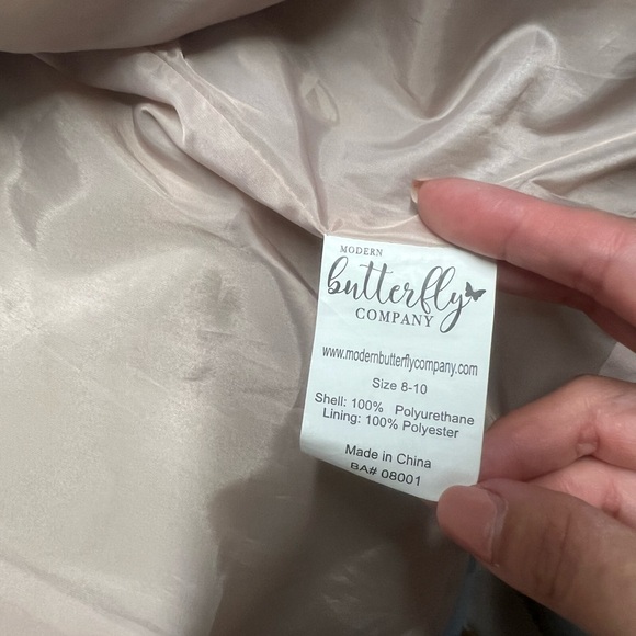 Wild Fable Blush Leather Jacket with Gold Accents - Picture 5 of 5